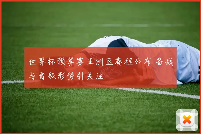 世界杯预算赛亚洲区赛程公布 备战与晋级形势引关注